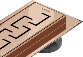 Mexen Flat M15 liniový odtok 100 cm, růžové zlato - 1624100-15