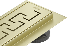 Mexen Flat 360° M15 otočný lineární odtok 90 cm, zlatý kartáčovaný - 1A24090-40