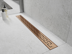 Mexen Flat M15 lineární odtok 70 cm, kartáčovaná měď - 1C24070-15