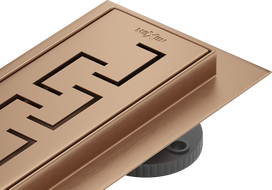 Mexen Flat M15 lineární odtok 90 cm, měď kartáčovaná - 1C24090-15