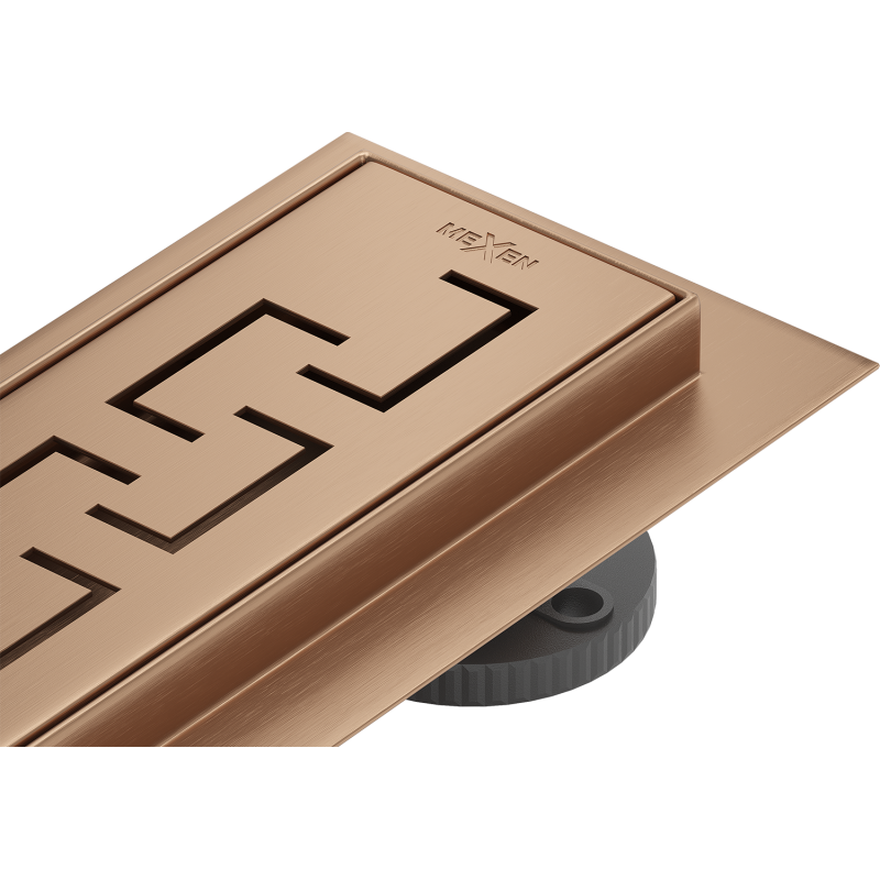 Mexen Flat M15 liniový odtok 100 cm, kartáčovaná měď - 1C24100-15