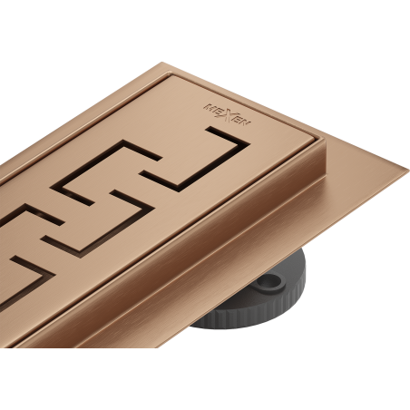 Mexen Flat 360° M15 rotační lineární odtok 80 cm, kartáčovaná měď - 1C24080-40