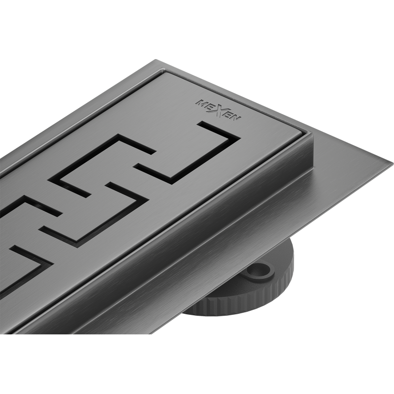 Mexen Flat 360° M15 otočný lineární odtok 70 cm, kartáčovaný gun gray - 1E24070-40