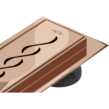 Mexen Flat M18 liniový odtok 70 cm, růžové zlato - 1623070-15