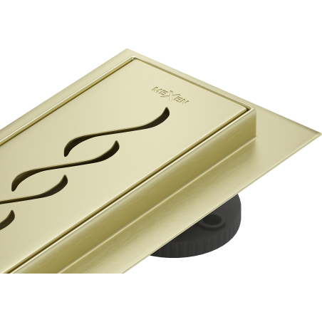 Mexen Flat M18 liniový odtok 50 cm, zlatý kartáčovaný - 1A23050-15