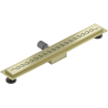 Mexen Flat M18 liniový odtok 50 cm, zlatý kartáčovaný - 1A23050-15