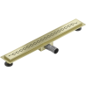 Mexen Flat M18 liniový odtok 50 cm, zlatý kartáčovaný - 1A23050-15