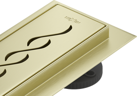 Mexen Flat 360° M18 otočný liniový odtok 100 cm, zlatý kartáčovaný - 1A23100-40