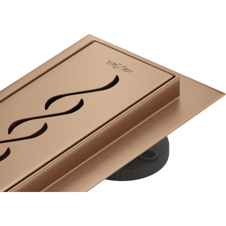 Mexen Flat M18 lineární odtok 60 cm, broušená měď - 1C23060-15
