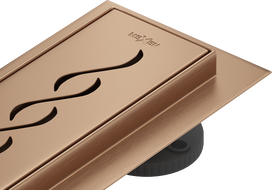 Mexen Flat M18 lineární odtok 60 cm, broušená měď - 1C23060-15