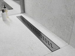 Mexen Flat M18 lineární odtok 80 cm, kartáčovaná gun gray - 1E23080-15