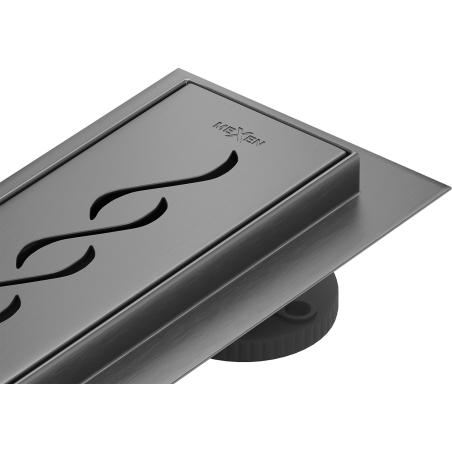 Mexen Flat 360° M18 otočný lineární odtok 80 cm, kartáčovaná gun gray - 1E23080-40