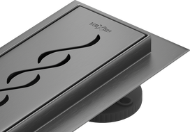 Mexen Flat 360° M18 otočný liniový odtok 100 cm, kartáčovaný gun gray - 1E23100-40