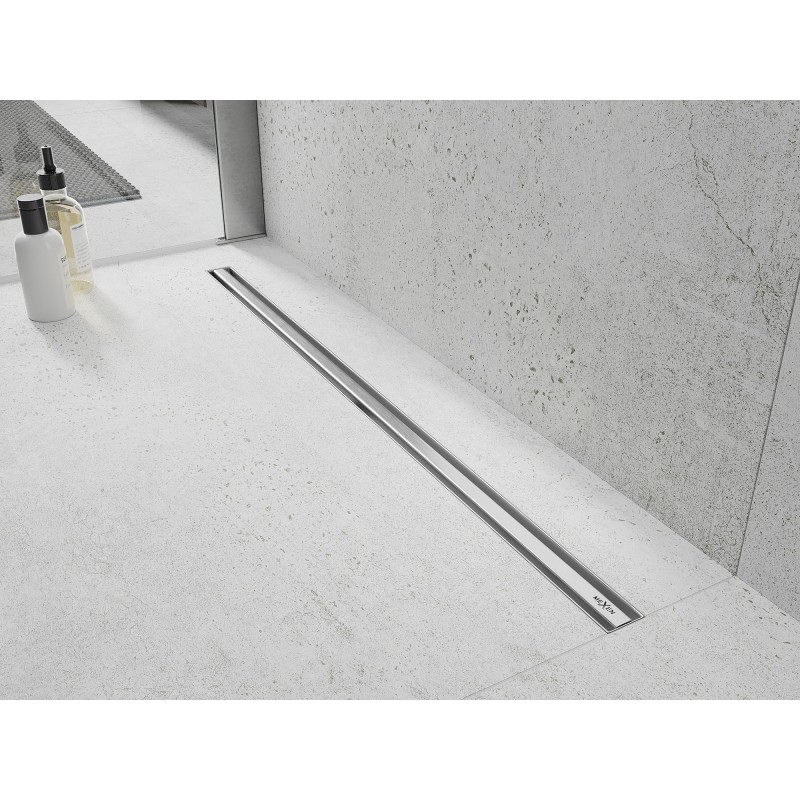 Mexen Flat 360° Slim otáčecí lineární odtok 80 cm, inox - 1041080