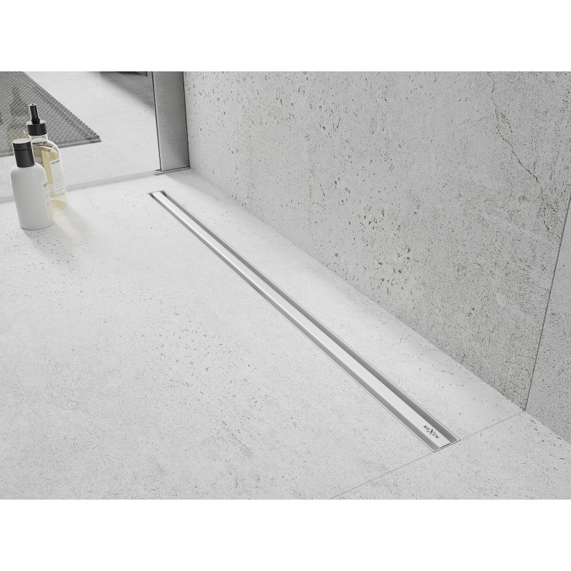 Mexen Flat 360° Slim otočný liniový odtok 80 cm, bílý - 1241080