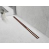 Mexen Flat 360° Slim rotační lineární odtok 80 cm, růžové zlato - 1641080