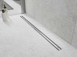 Mexen Flat 360° Slim otočný lineární odtok 130 cm, inox - 1041130