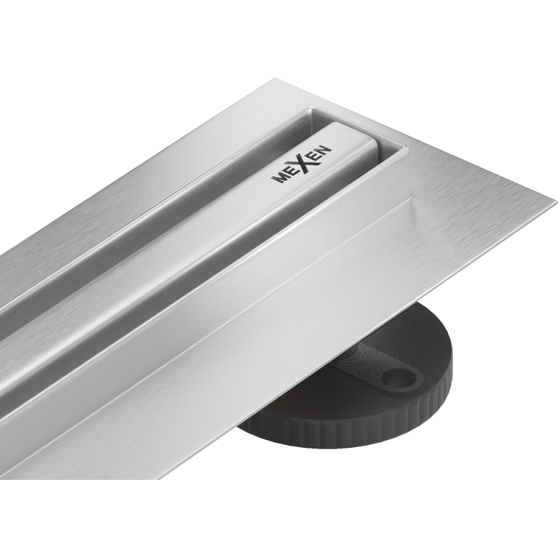 Mexen Flat 360° Slim otočný lineární odtok 50 cm, inox - 1041050