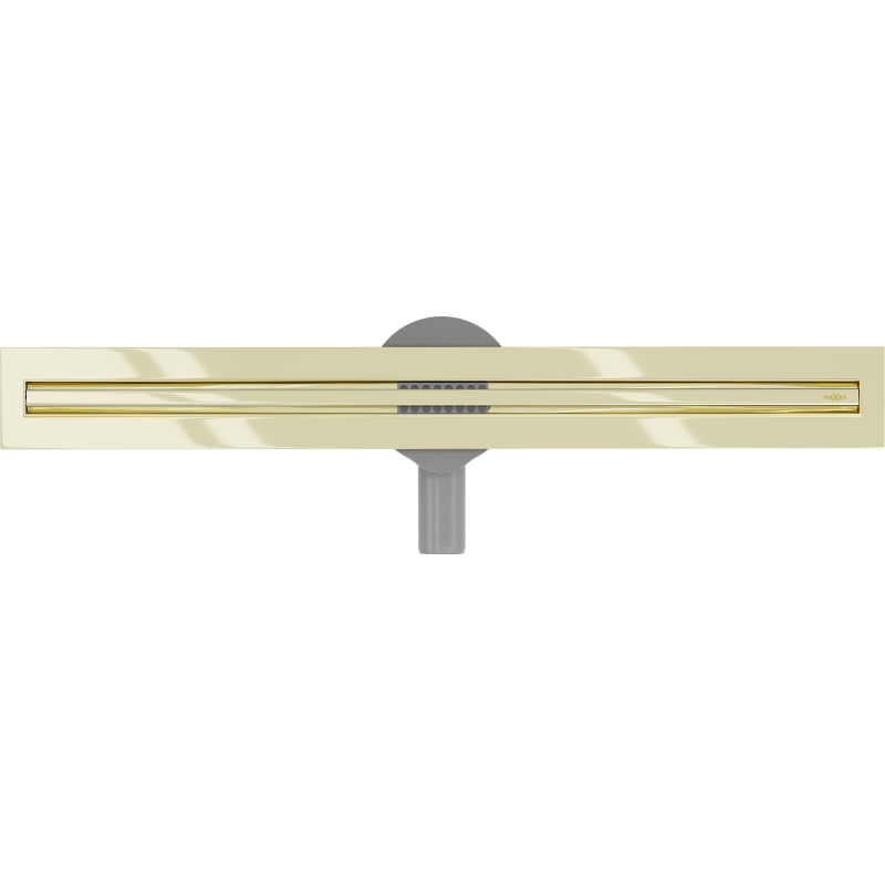 Mexen Flat 360° Slim Odtokový kanálek otočný 50 cm, zlatý - 1541050