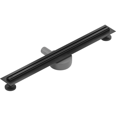 Mexen Flat 360° Slim otočná liniová odtoková mřížka 50 cm, černá - 1741050