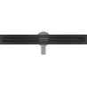 Mexen Flat 360° Slim otočná liniová odtoková mřížka 50 cm, černá - 1741050