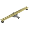 Mexen Flat 360° Slim lineární otočný odtok 60 cm, zlatý kartáčovaný - 1A41060