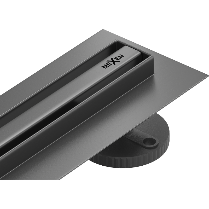 Mexen Flat 360° Slim otočný lineární odtok 70 cm, gun grey kartáčovaný - 1E41070