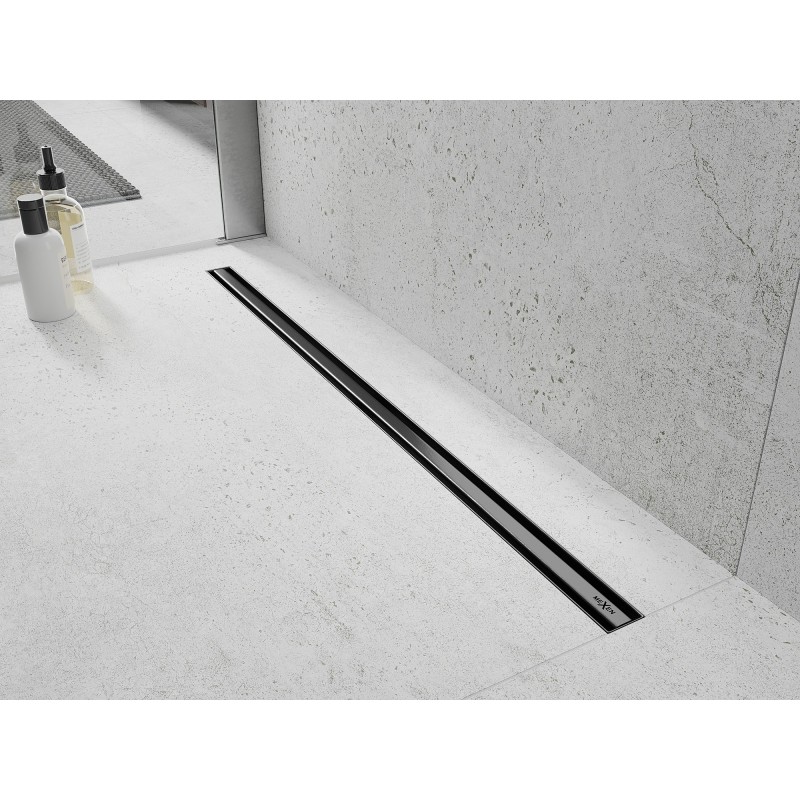 Mexen Flat 360° Slim otočný lineární odtok 150 cm, kartáčovaná střelně šedá - 1E41150