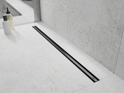 Mexen Flat 360° Slim otočný lineární odtok 150 cm, kartáčovaná střelně šedá - 1E41150