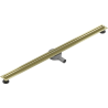 Mexen Flat 360° Slim otočný liniový odtok 120 cm, zlatý kartáčovaný - 1A41120