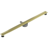 Mexen Flat 360° Slim otočný lineární odtok 150 cm, zlatý kartáčovaný - 1A41150