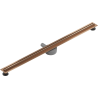 Mexen Flat 360° Slim otočný lineární odtok 110 cm, kartáčovaná měď - 1C41110