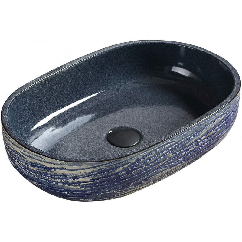 Mexen Alita umyvadlo na desku 58 x 39 cm, modré - 22045866