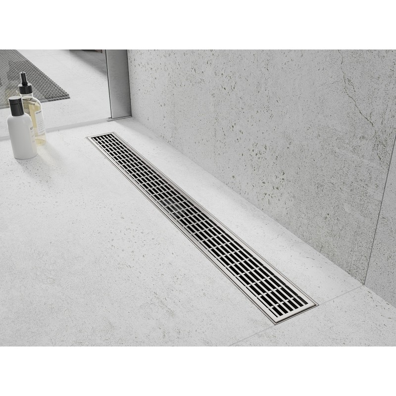 Mexen Flat 360° M33 otočný liniový odtok 70 cm, inox - 1033070-40