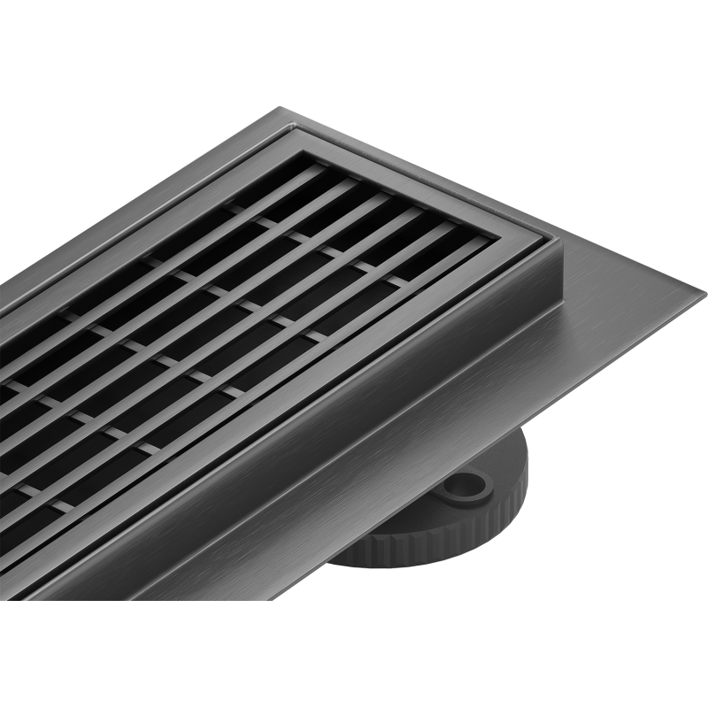 Mexen Flat 360° M33 otočný lineární odtok 80 cm, kartáčovaná gun gray - 1E33080-40