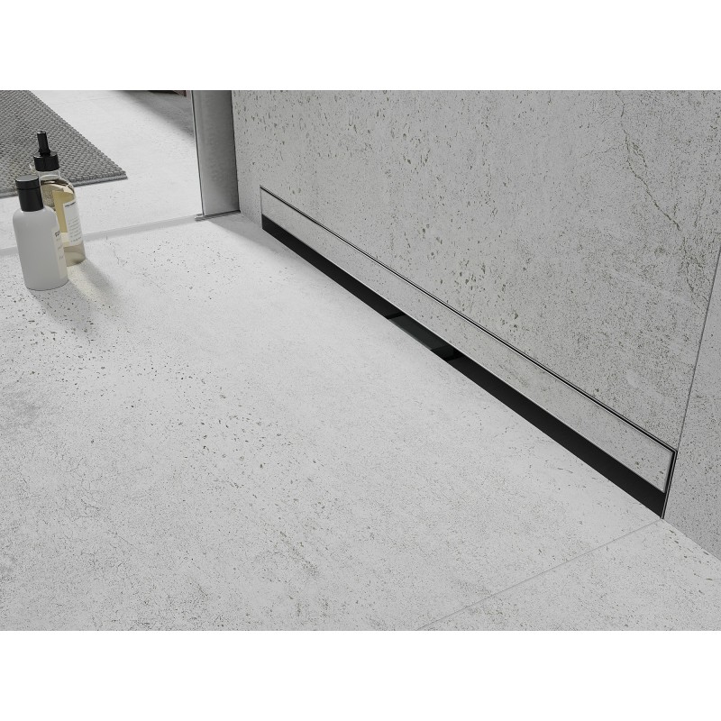 Mexen Flat Wall liniový stěnový odtok 2v1 90 cm, nerez - 1030090