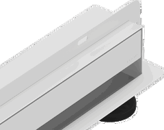 Mexen Flat Wall stěnový liniový odtok 2v1 90 cm, bílý - 1230090