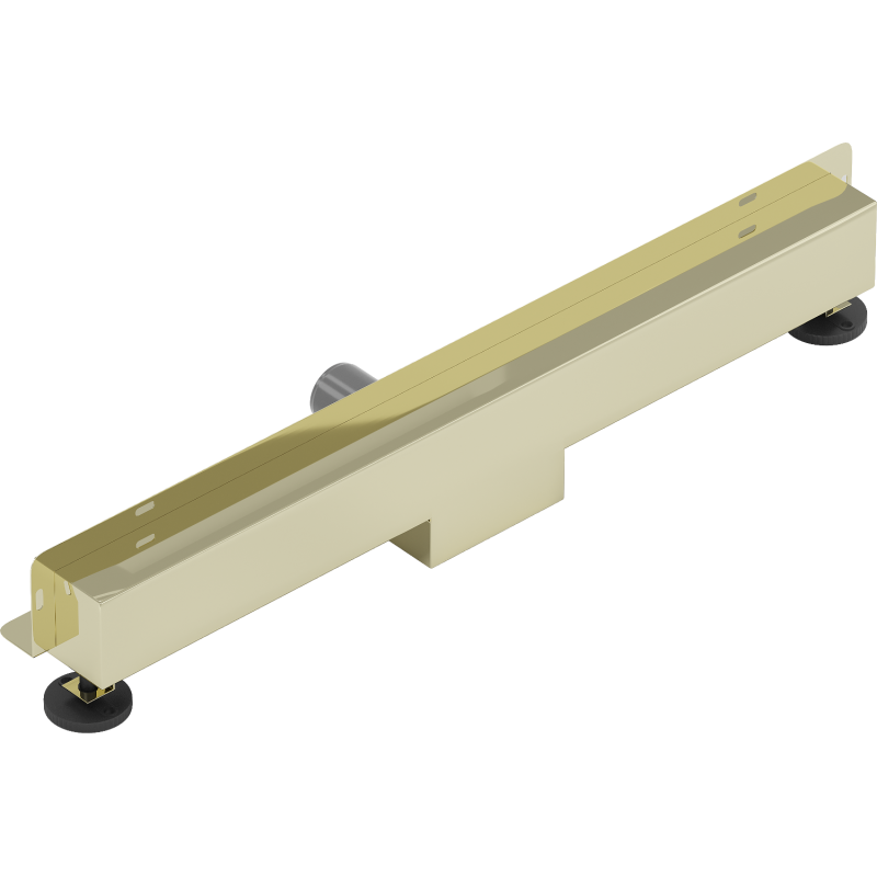 Mexen Flat Wall nástěnný lineární odtok 2v1 50 cm, zlatý - 1530050