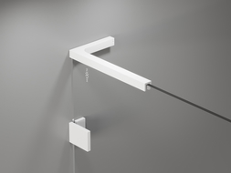 Mexen sada rohových stabilizátorů L pro dveře a sprchové stěny 6-8 mm, bílá - 830-12-20