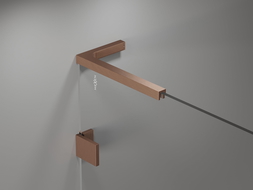 Mexen sada úhlových stabilizátorů L pro dveře a sprchové stěny 6-8 mm, kartáčovaná měď - 830-12-65