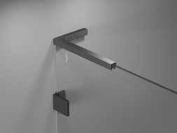 Mexen sada rohových stabilizátorů L pro sprchové dveře a stěny 6-8 mm, kartáčovaný gun gray - 830-12-66