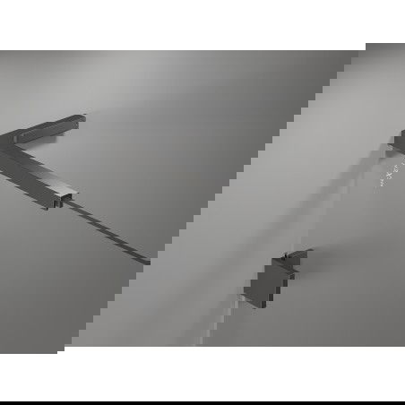 Mexen sada úhlových podpěr L pro dveře a sprchové stěny 6-8 mm, gun metal - 830-12-95