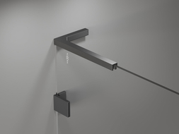 Mexen sada úhlových podpěr L pro dveře a sprchové stěny 6-8 mm, gun metal - 830-12-95