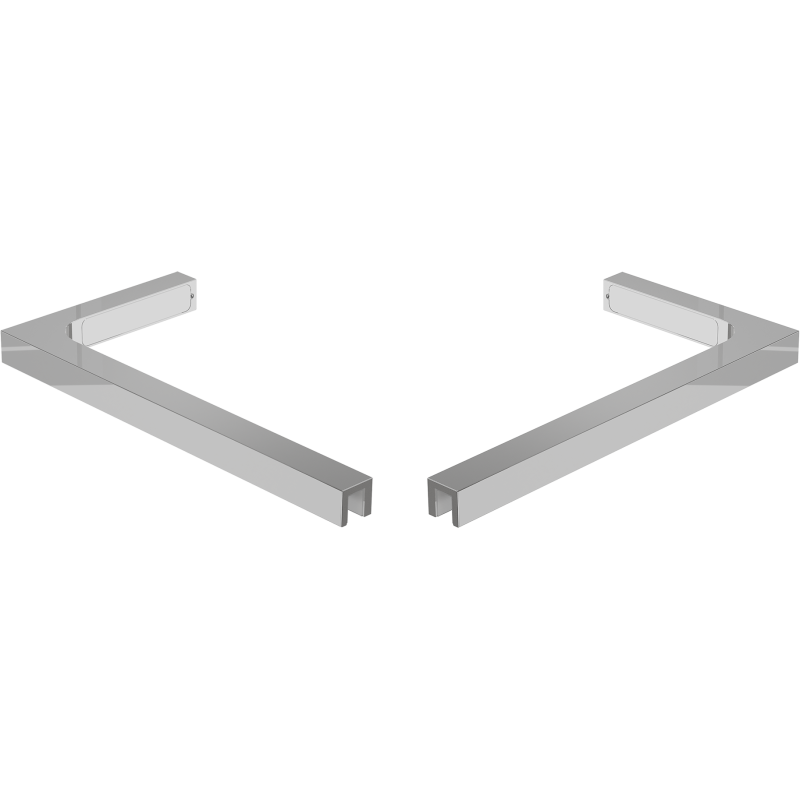 Mexen sada úhelníků L pro dveře a sprchové panely 6-8 mm, chrom - 830-12-01