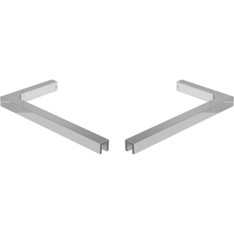 Mexen sada úhlových stabilizátorů L pro dveře a sprchové stěny 6-8 mm, chrom - 830-12-01