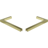 Mexen sada úhlových držáků L pro dveře a sprchové stěny 6-8 mm, zlatá - 830-12-50
