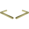 Mexen Uni-L1 sada rohových podpěr ve tvaru L pro sprchové dveře a stěny, 6–8 mm, zlatá - 830-12-50