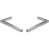 Mexen sada rohových konzol L pro dveře a sprchové stěny 6-8 mm, kartáčovaný nikl - 830-12-97