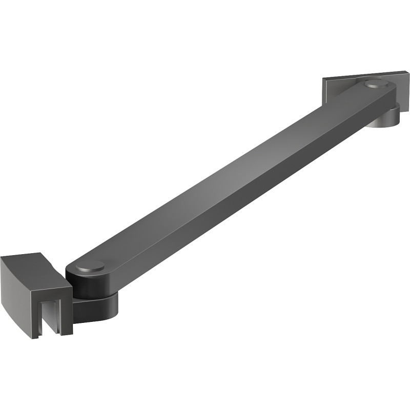 Mexen Uni-S šikmá vzpěra pro dveře a sprchové zástěny 6–8 mm, gun metal - 830-09-95