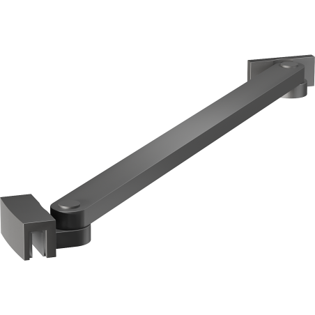Mexen Uni-S šikmá vzpěra pro dveře a sprchové zástěny 6–8 mm, gun metal - 830-09-95